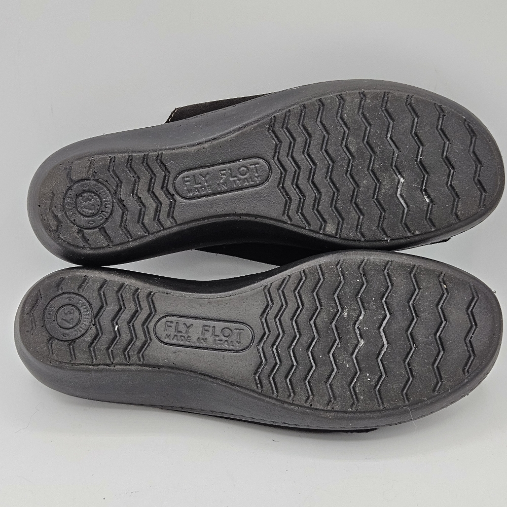 Fly Flot made in Italy leather anti-shock sandals size 37 US size 6 - Picture 13 of 16